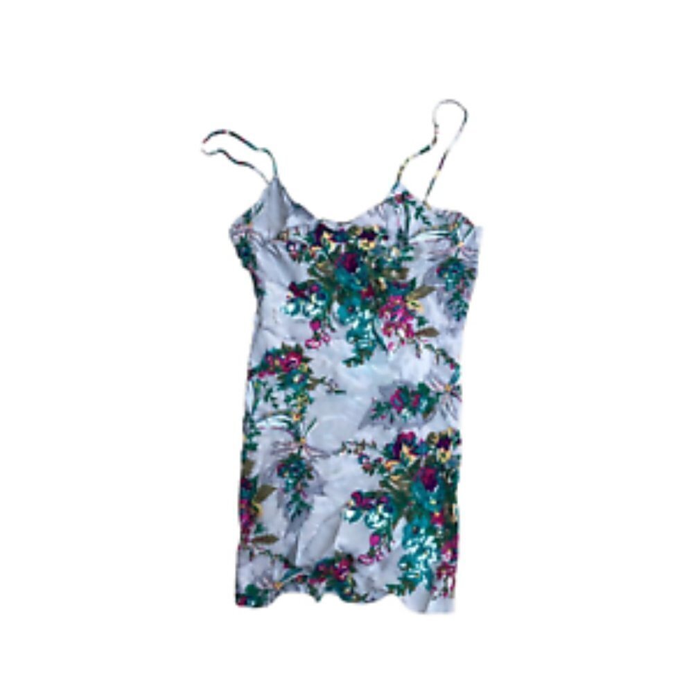 Vintage JACALYN BENNETT MANSON 100% Silk Blouse Top Shirt Tank Floral Women's SM